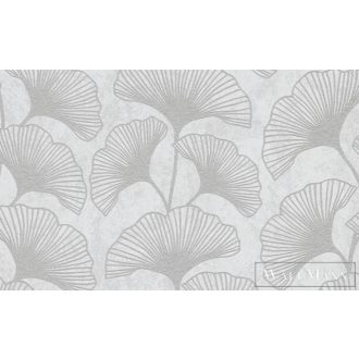   ERISMANN Carat Deluxe 10064-31 csillogó törtfehér levél mintás grafikus tapéta