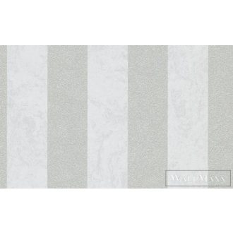   ERISMANN Carat Deluxe 10077-31 csillogó törtfehér csíkos klasszikus tapéta