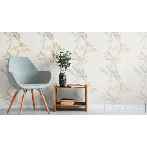 ERISMANN Flora 10138-31 krémszínű Modern levél mintás tapéta