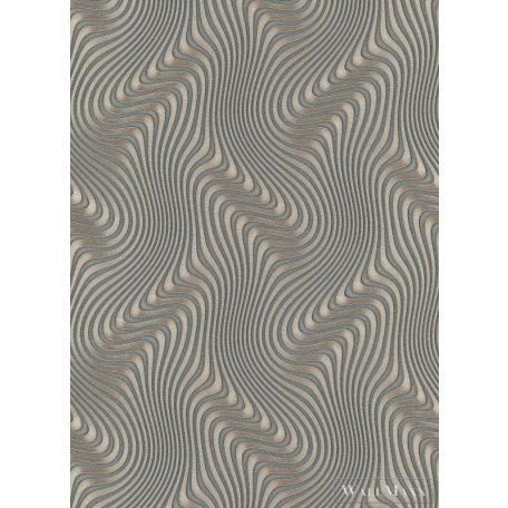 Erismann Fashion for Walls 2 10146-15 grafit Modern hullám mintás tapéta