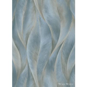   Erismann Fashion for Walls 2 10148-44 kék Natúra levél mintás tapéta