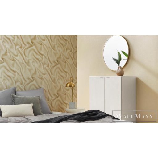 Erismann Elle Decoration 2 10195-02 bézs Modern hullámos tapéta