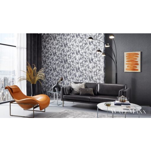 Erismann Elle Decoration 2 10204-15 grafit Modern hullámos tapéta