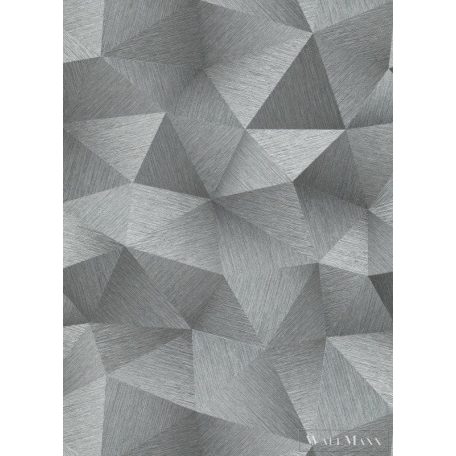 Erismann Fashion for Walls 3 10216-10 grafit Térhatású háromszög mintás tapéta