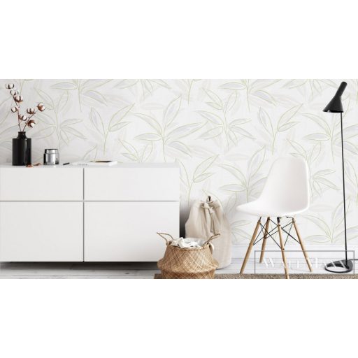 ERISMANN Finesse 10227-07 zöld Modern levél mintás tapéta