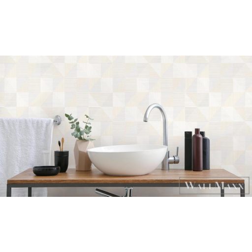 ERISMANN Finesse 10232-14 krémszínű Kockás Gyerek vlies tapéta