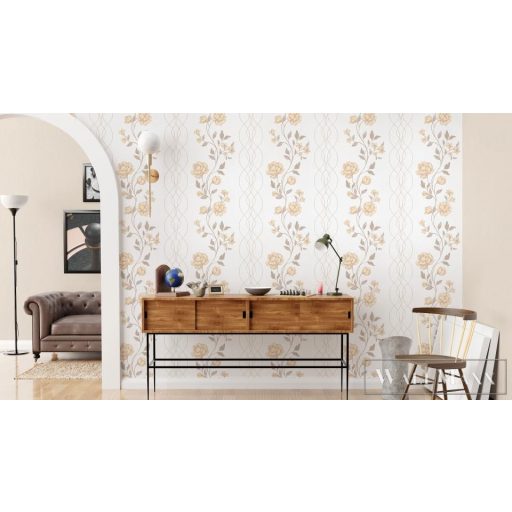 ERISMANN Finesse 10235-02 bézs Modern virág mintás tapéta