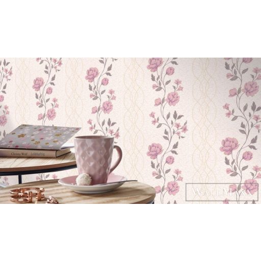 ERISMANN Finesse 10235-14 rózsaszín Modern virág mintás tapéta