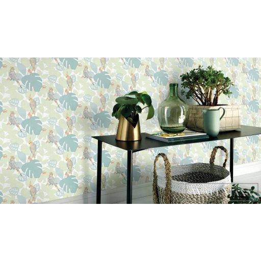 ERISMANN Finesse 10242-07 zöld Modern kakadu mintás tapéta