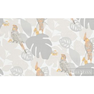   ERISMANN Finesse 10242-37 taupe Modern kakadu mintás tapéta