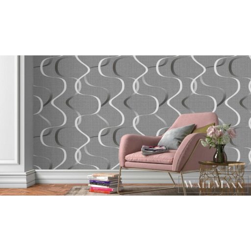 ERISMANN Flora 10244-15 grafit Modern hullám mintás tapéta