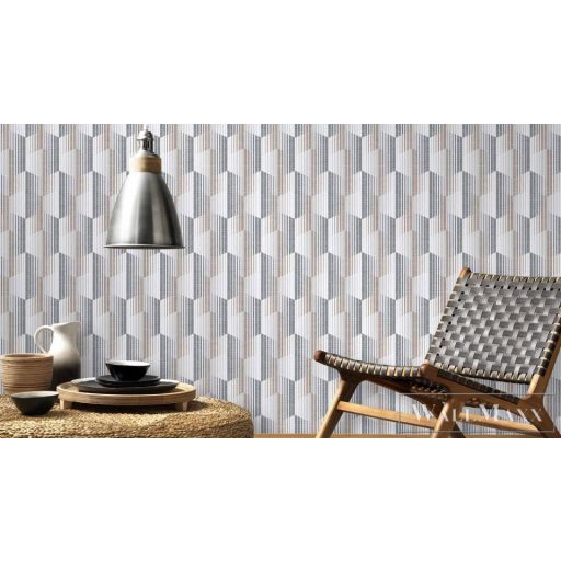 ERISMANN Charisma 10247-10 törtfehér Modern grafikus tapéta