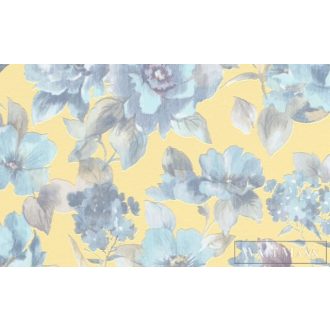   ERISMANN Charisma 10250-03 sárga Elegáns rózsa mintás tapéta