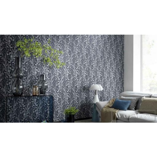 ERISMANN Charisma 10251-08 kék Natúra levél mintás tapéta