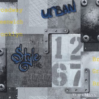 LUTECE Les Aventures 2 11201701 urbanista mintás tapéta