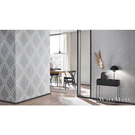 ERISMANN Carat Deluxe 12037-14 csillogó krémszínű ornamentika mintás klasszikus XXL tapéta