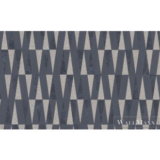   ERISMANN Carat Deluxe 12038-15 csillogó grafit háromszög mintás modern XXL tapéta