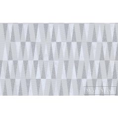   ERISMANN Carat Deluxe 12038-31 csillogó törtfehér háromszög mintás modern XXL tapéta