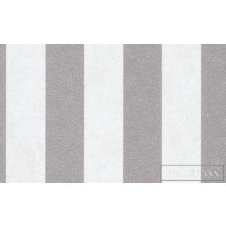   ERISMANN Carat Deluxe 12042-14 csillogó törtfehér csíkos klasszikus XXL tapéta