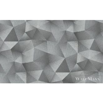   Erismann Fashion for Walls 3 12096-10 grafit Térhatású háromszög mintás tapéta