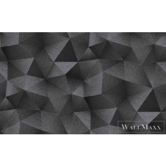   Erismann Fashion for Walls 3 12096-45 grafit Térhatású háromszög mintás tapéta