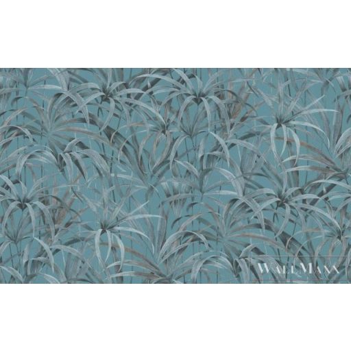 Erismann Code Nature 12110-18 türkiz Papírusz levél mintás tapéta