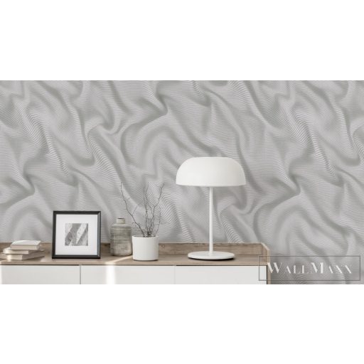 Erismann Elle Decoration 2 12114-10 törtfehér Modern hullámos tapéta