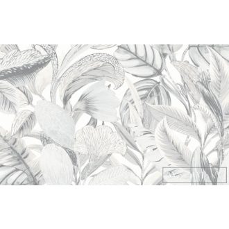   Erismann Elle Decoration 2 12115-10 törtfehér Modern levél mintás tapéta