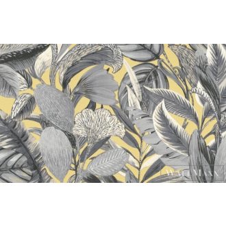   Erismann Elle Decoration 2 12115-15 grafit Modern levél mintás tapéta