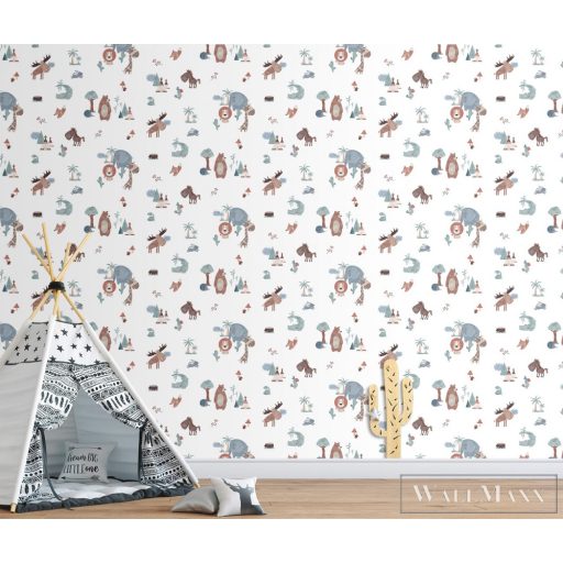 ICH Sambori 130-3 natur Állatos Gyerek vlies tapéta