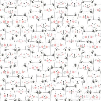 ICH Sambori 134-1 halvány Cicás Gyerek vlies tapéta