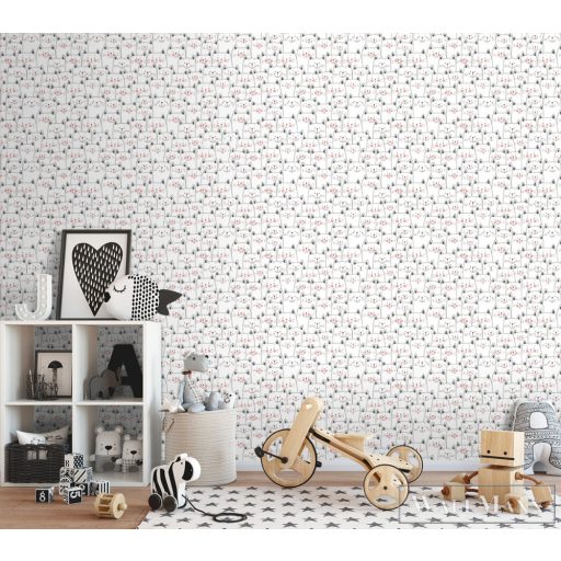 ICH Sambori 134-1 halvány Cicás Gyerek vlies tapéta