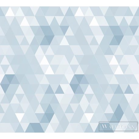 ICH Sambori 136-2 kék Háromszög mintás Gyerek vlies tapéta