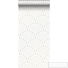   ESTAHOME Art Deco 139215 fehér-arany Art Deco mintás Elegáns tapéta