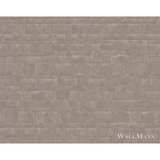   BN WALLS Texture Stories 18447 barna csíkos geometrikus tapéta