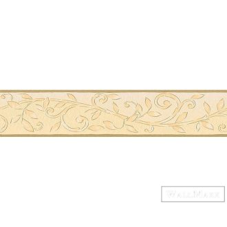   AS CREATION Only Borders 20303-8 bézs levél mintás klasszikus bordűr