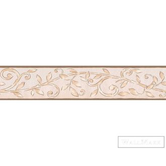   AS CREATION Only Borders 20304-5 bézs levél mintás klasszikus bordűr