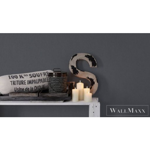 AS CREATION Pure Elegance 21177-4 fekete szövet uni tapéta