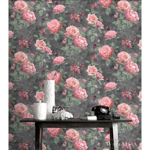 RASCH SANSA 2021 215014 RÓZSÁS TAPÉTA