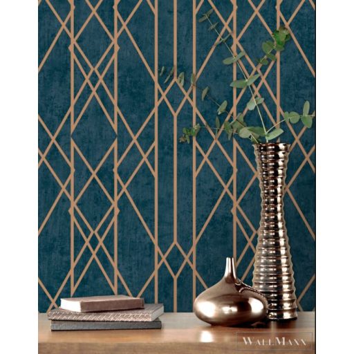 RASCH SANSA 2021 215144 TAPÉTA kék arany