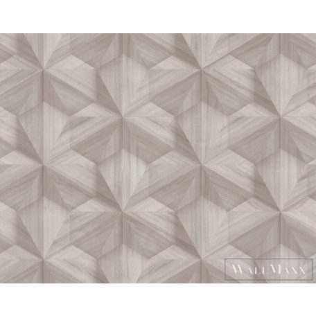 BN WALLS Texture Stories 218415 barna, bézs Tér-hatású 3D-mintás Geometrikus vlies tapéta