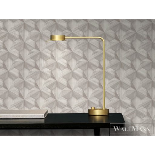 BN WALLS Texture Stories 218415 barna, bézs Tér-hatású 3D-mintás Geometrikus vlies tapéta