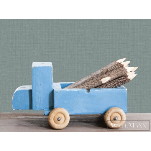 BN WALLS SmallTalk 219225 szürke-zöld textil mintás natur tapéta