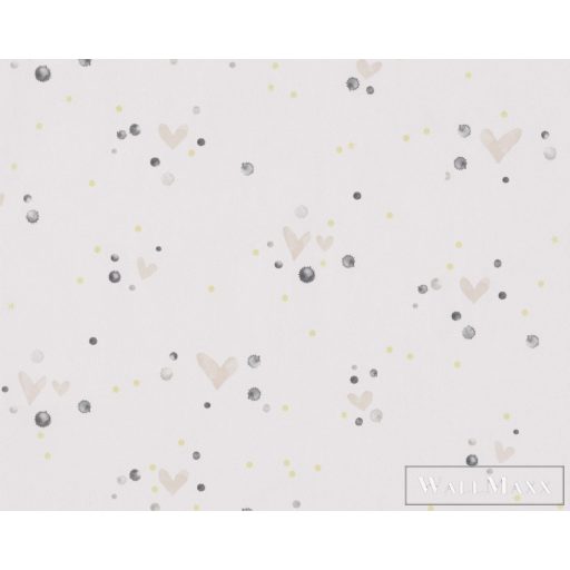 BN WALLS SmallTalk 219231 rózsaszín, fekete Pöttyös Gyerek vlies alapú vinyl tapéta