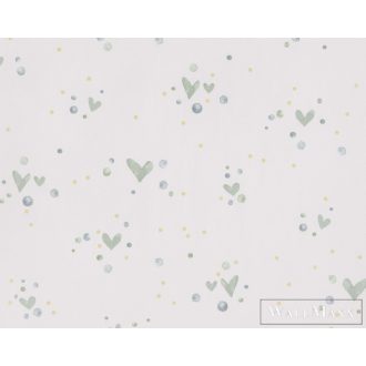   BN WALLS SmallTalk 219232 fehér, színes Pöttyös Gyerek vlies alapú vinyl tapéta