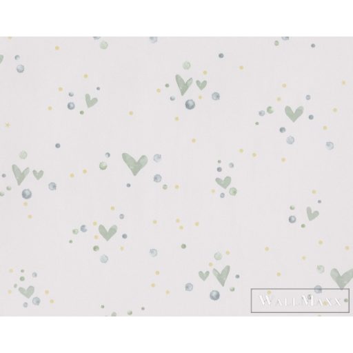 BN WALLS SmallTalk 219232 fehér, színes Pöttyös Gyerek vlies alapú vinyl tapéta