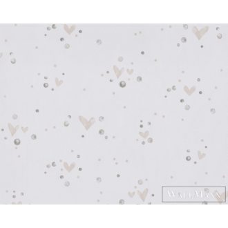   BN WALLS SmallTalk 219235 fehér, színes Pöttyös Gyerek vlies alapú vinyl tapéta