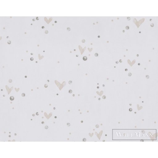 BN WALLS SmallTalk 219235 fehér, színes Pöttyös Gyerek vlies alapú vinyl tapéta