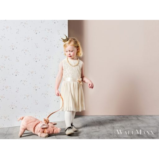 BN WALLS SmallTalk 219235 fehér, színes Pöttyös Gyerek vlies alapú vinyl tapéta