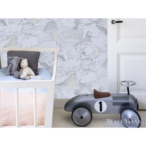 BN WALLS SmallTalk 219260 kék Felhő mintás Gyerek vlies alapú vinyl tapéta